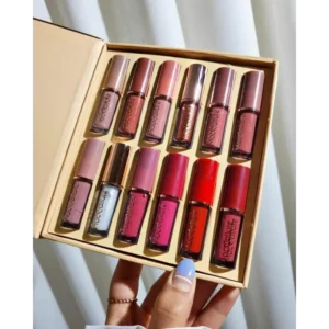 12-Piece Matte Liquid Lipstick & High Shine Lip Gloss Set