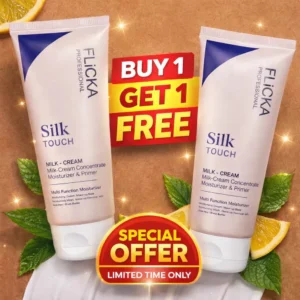 Flicka Silk Touch 3 in 1 Moisturizer & Primer for Face (BUY 1 GET 1)