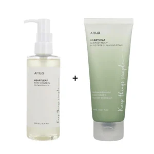 Anua Cleansing Bundle Set (Cleansing Oil+Foam Cleanser)